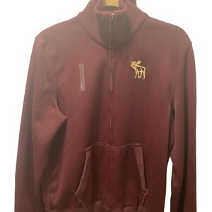 Vintage Abercrombie and Fitch full zip track sweater jacket